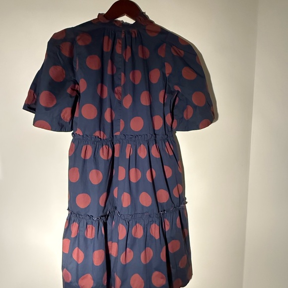Sea New York Navy and Rust Polka Dot Mini Dress - Picture 2 of 4